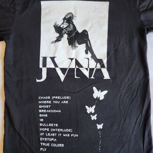JVNA Hope In Chaos Concert Tour Electronic Pop Music Black Med Graphic T-Shirt T